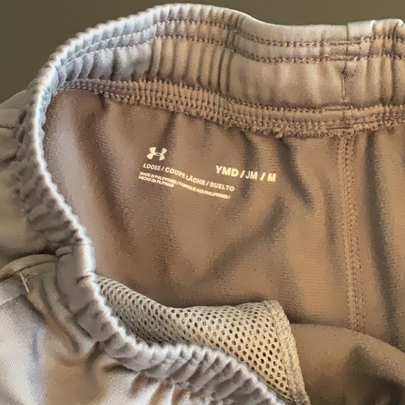 Boys Under Armour Sweatpants in charcoal gray. Size: Youth Medium. - Picture 3 of 4